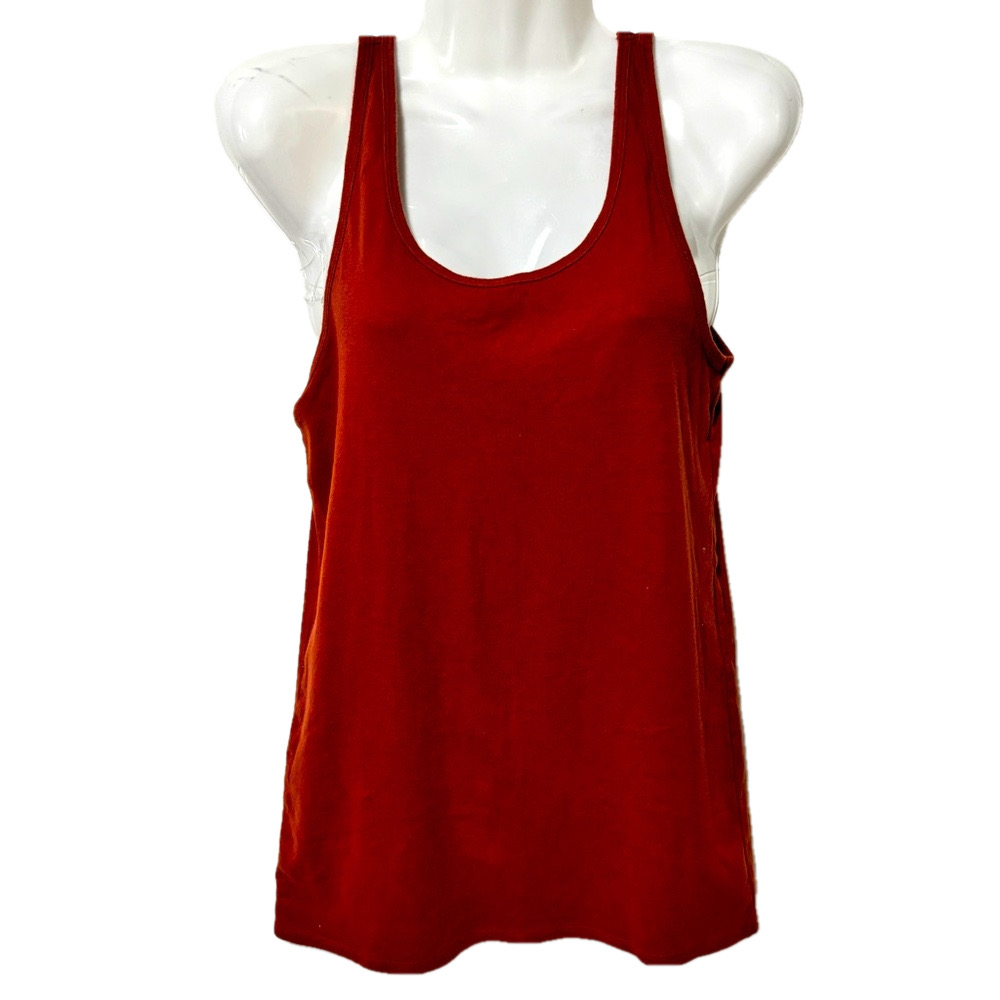 George burnt orange cotton tank top. size large. Great great wardrobe staple.